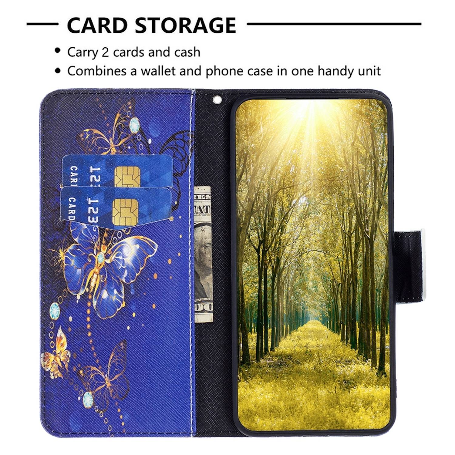 Für Honor 200 Lite Kunstleder Handy Schutz Tasche Hülle Book Motiv 4