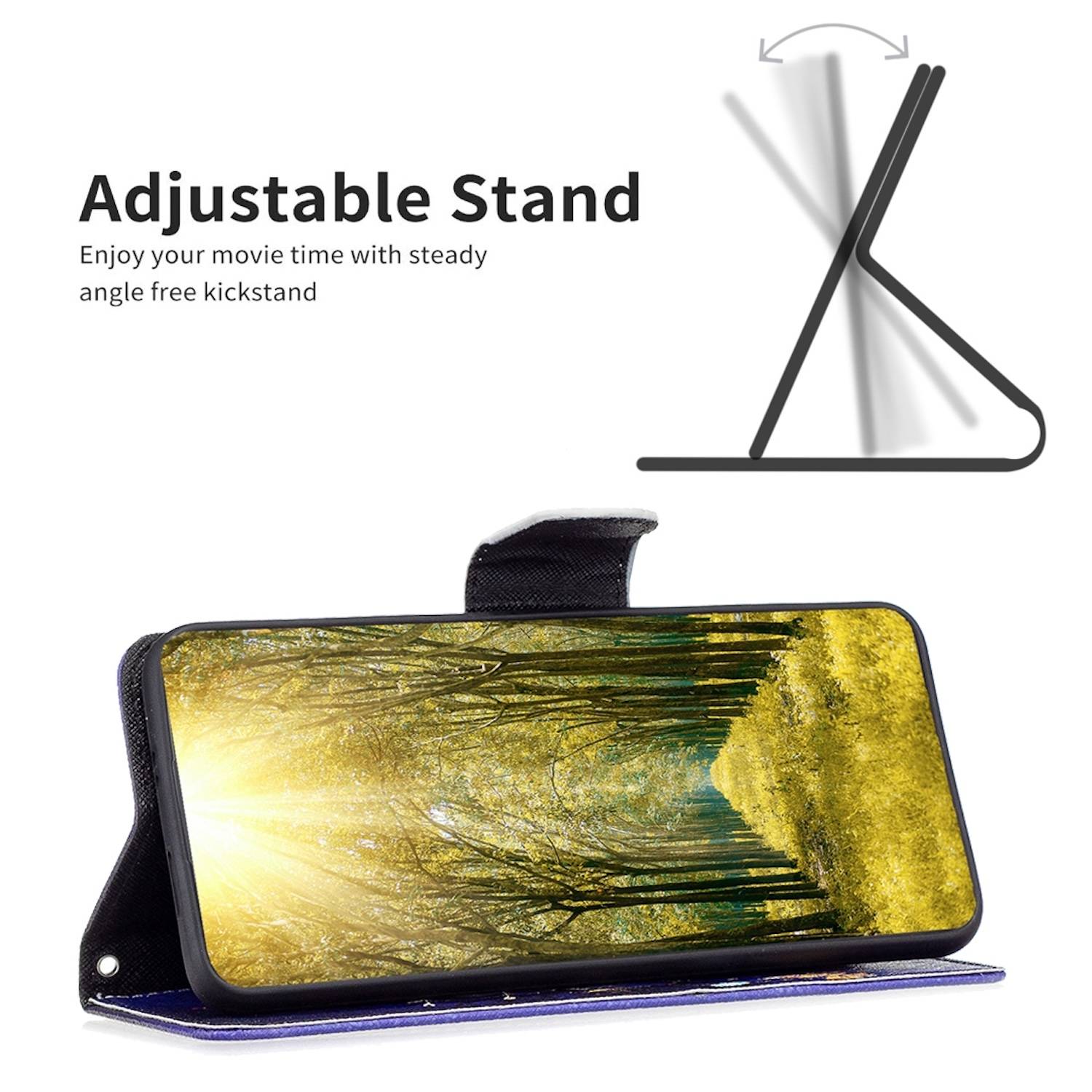 Für Honor 200 Lite Kunstleder Handy Schutz Tasche Hülle Book Motiv 4