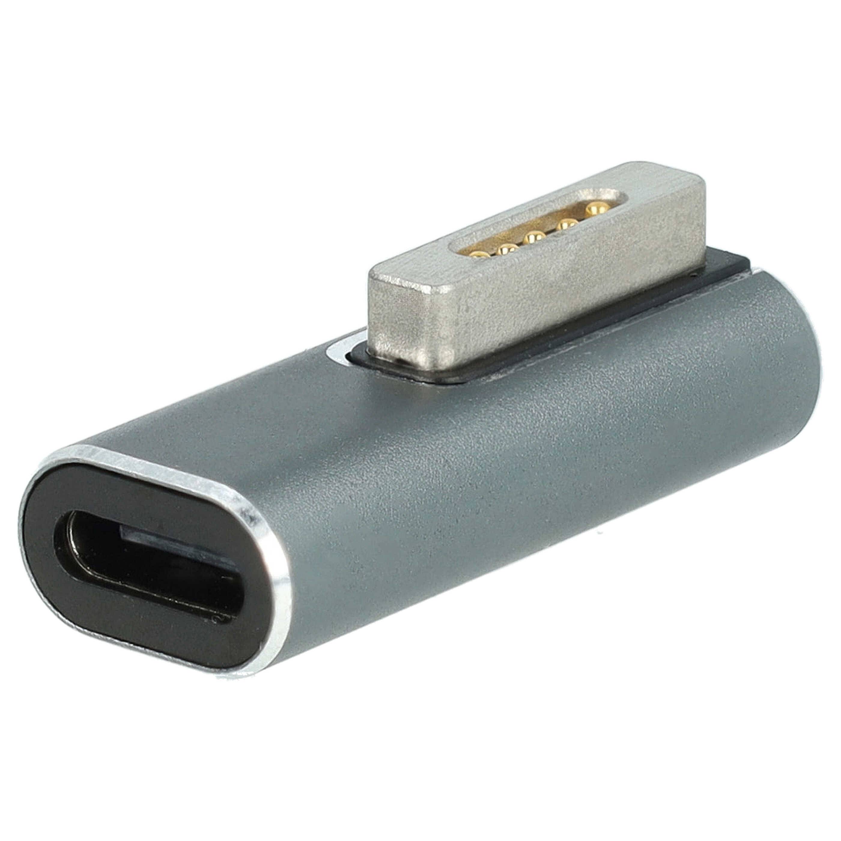 vhbw Adapter USB Typ C auf MagSafe 2 kompatibel mit Apple Macbook Pro (Retina, 13", 2012-2015) Notebook, Laptop - 3,1 x 1,2 x 1 cm, 100 W