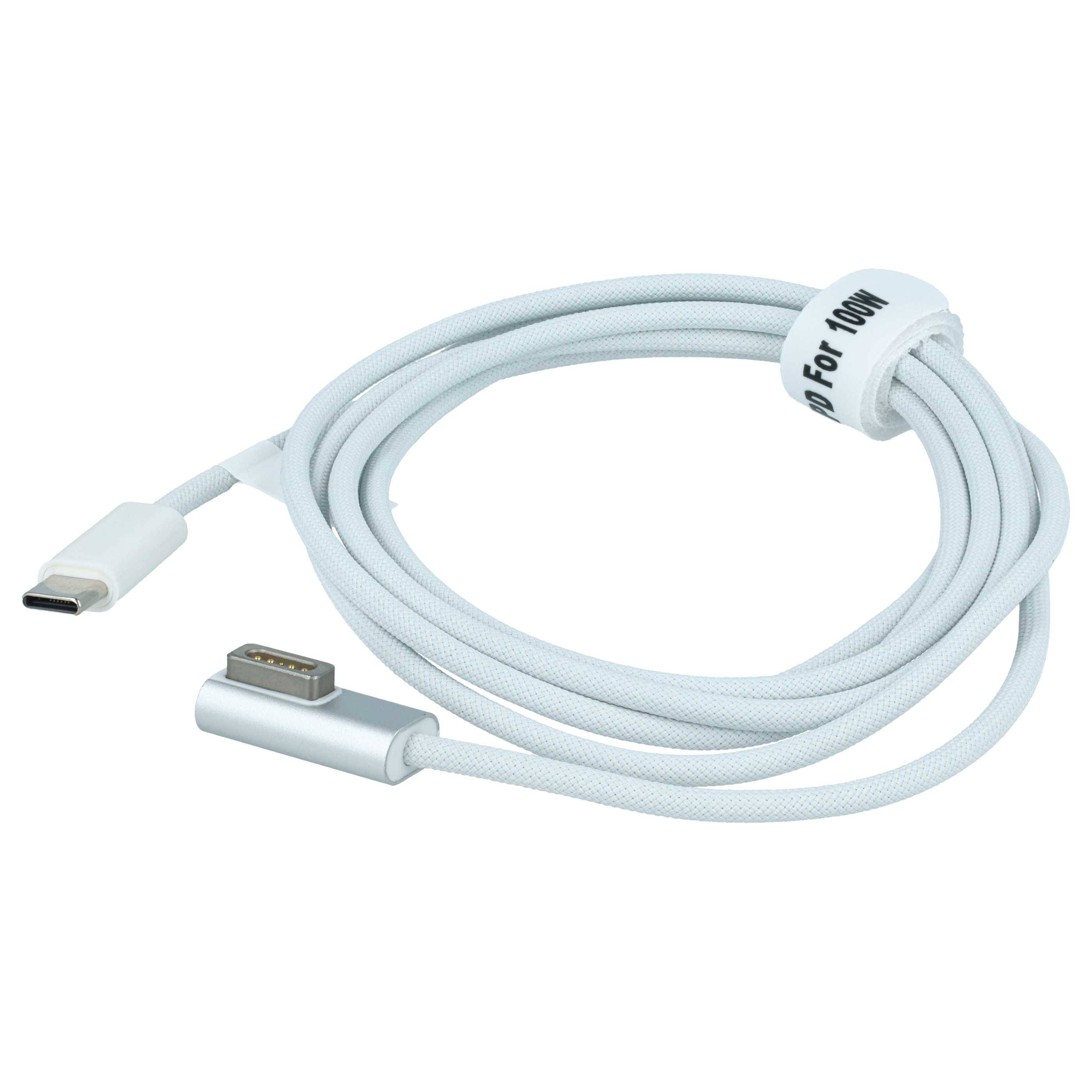 vhbw Adapterkabel USB Typ C auf MagSafe 1 kompatibel mit Apple MA892CH/A | MA701LL/ A Notebook, Laptop - 170 cm, 100 W, Nylongewebe