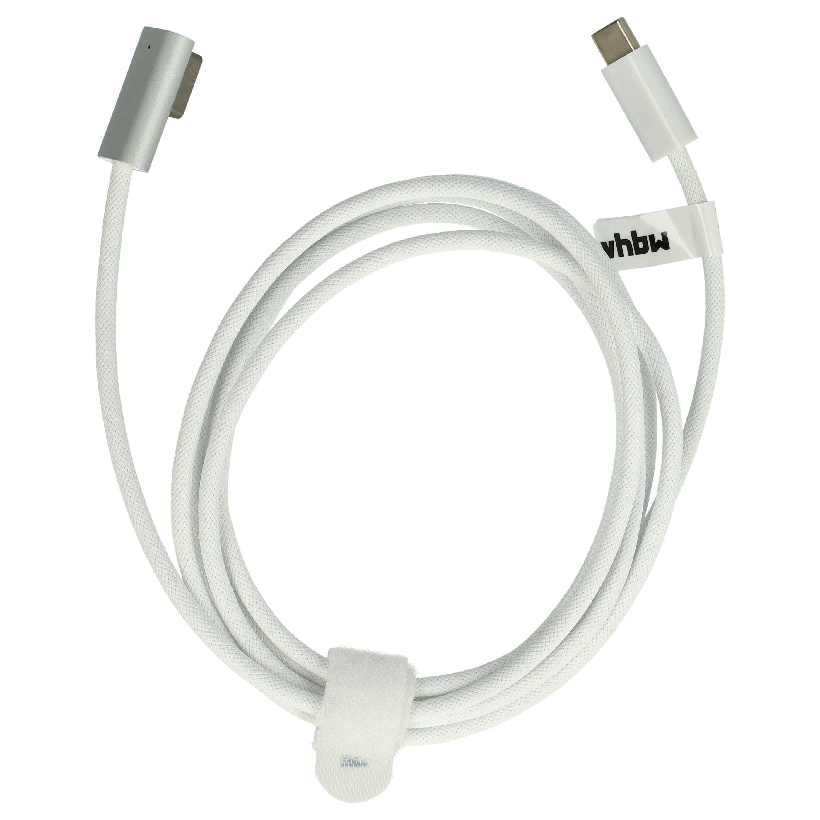 vhbw Adapterkabel USB Typ C auf MagSafe 1 kompatibel mit Apple A1304, A1278, A1242, A1237 Notebook, Laptop - 170 cm, 100 W, Nylongewebe