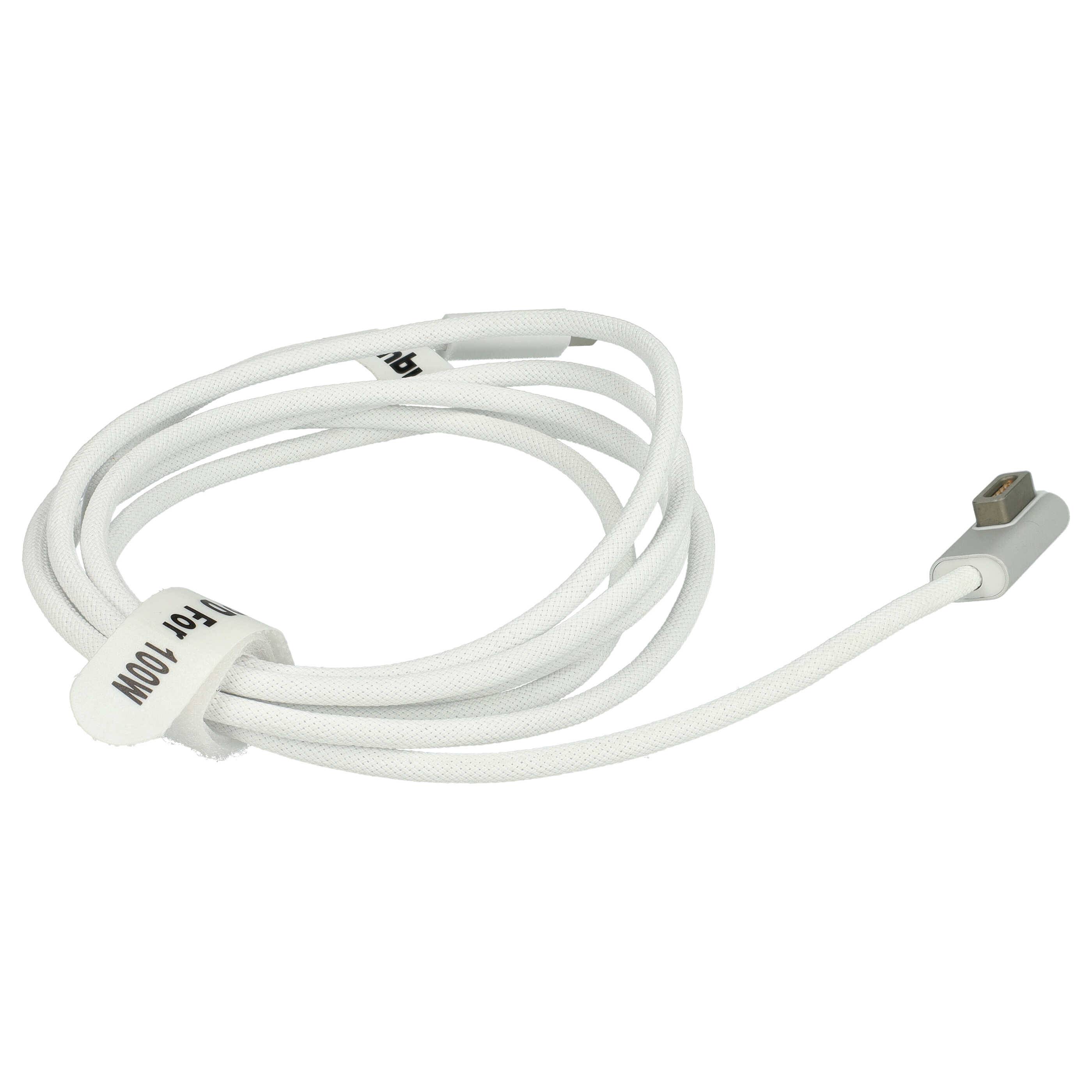 vhbw Adapterkabel USB Typ C auf MagSafe 1 kompatibel mit Apple Macbook Pro 15", 13" Notebook, Laptop - 170 cm, 100 W, Nylongewebe