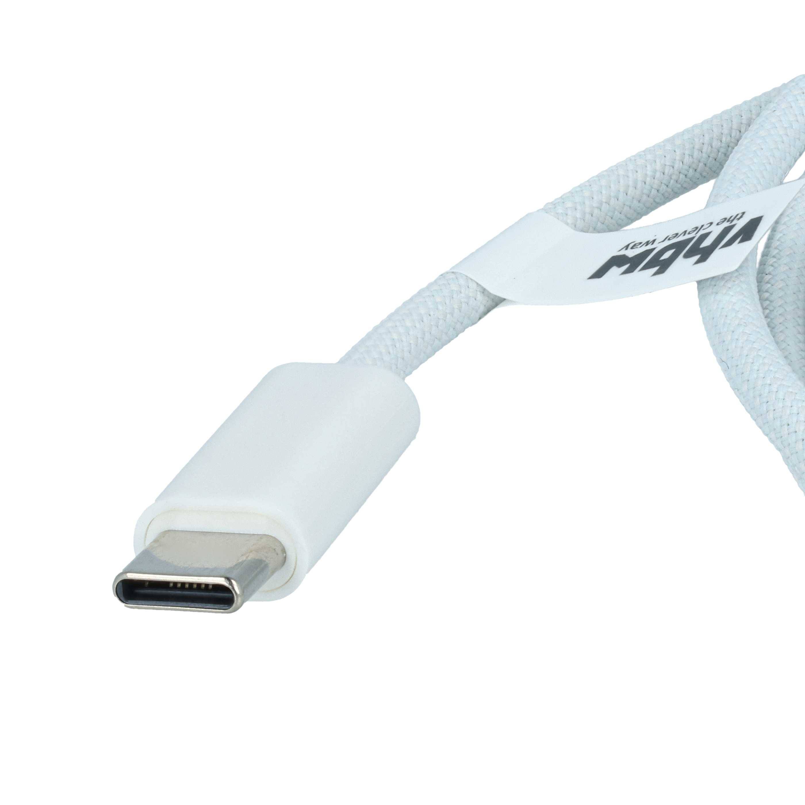 vhbw Adapterkabel USB Typ C auf MagSafe 1 kompatibel mit Apple MA892CH/A | MA701LL/ A Notebook, Laptop - 170 cm, 100 W, Nylongewebe