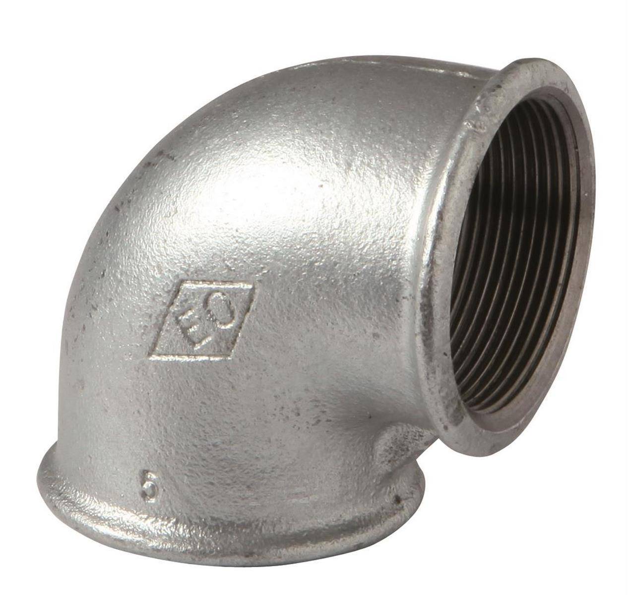 Atusa Temperguss Winkel Nr. 90 verzinkt, 90 Grad, I/I 2 1/2