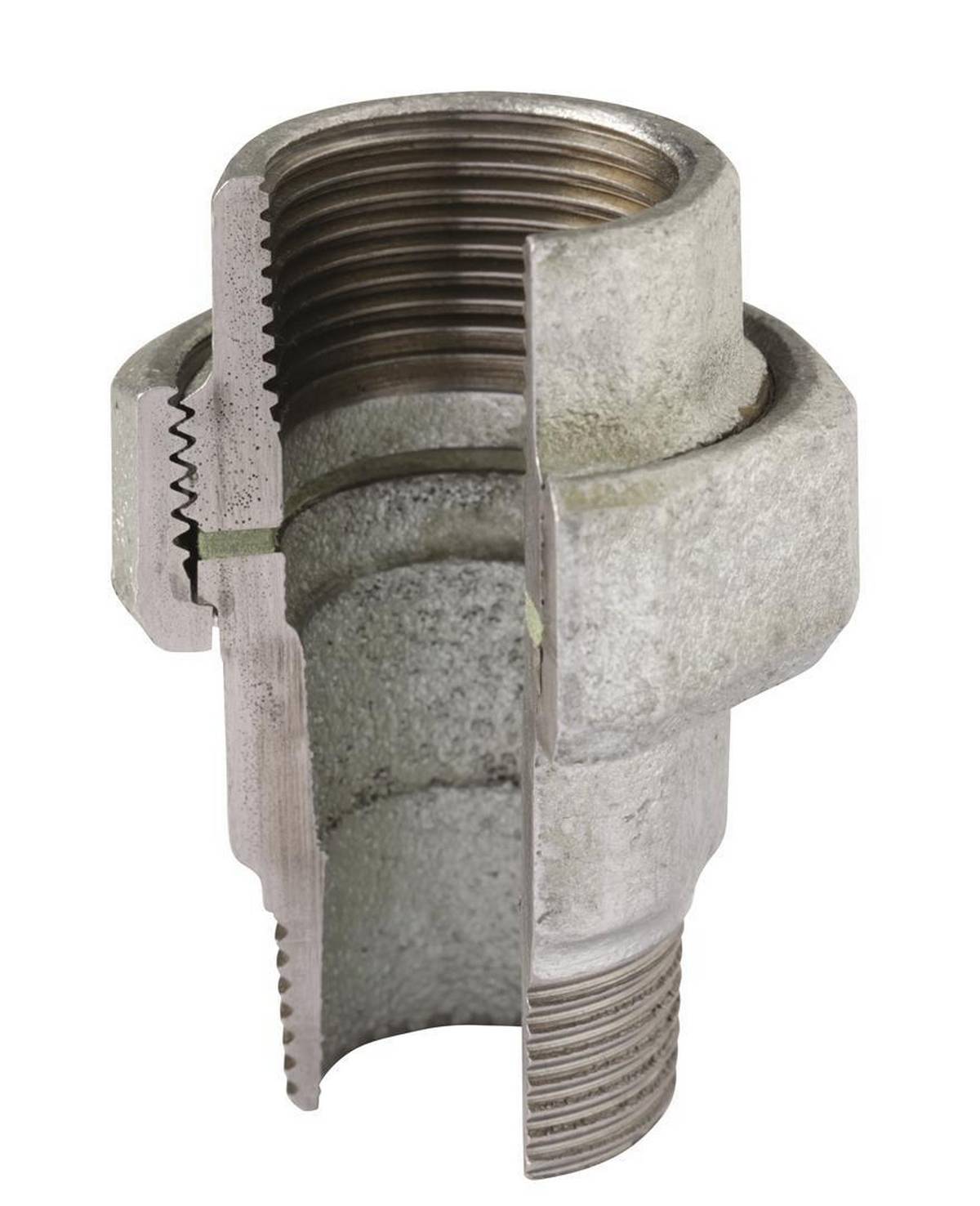 Atusa Temperguss Verschraubung Nr. 331 verzinkt, I/A, flachdichtend 2