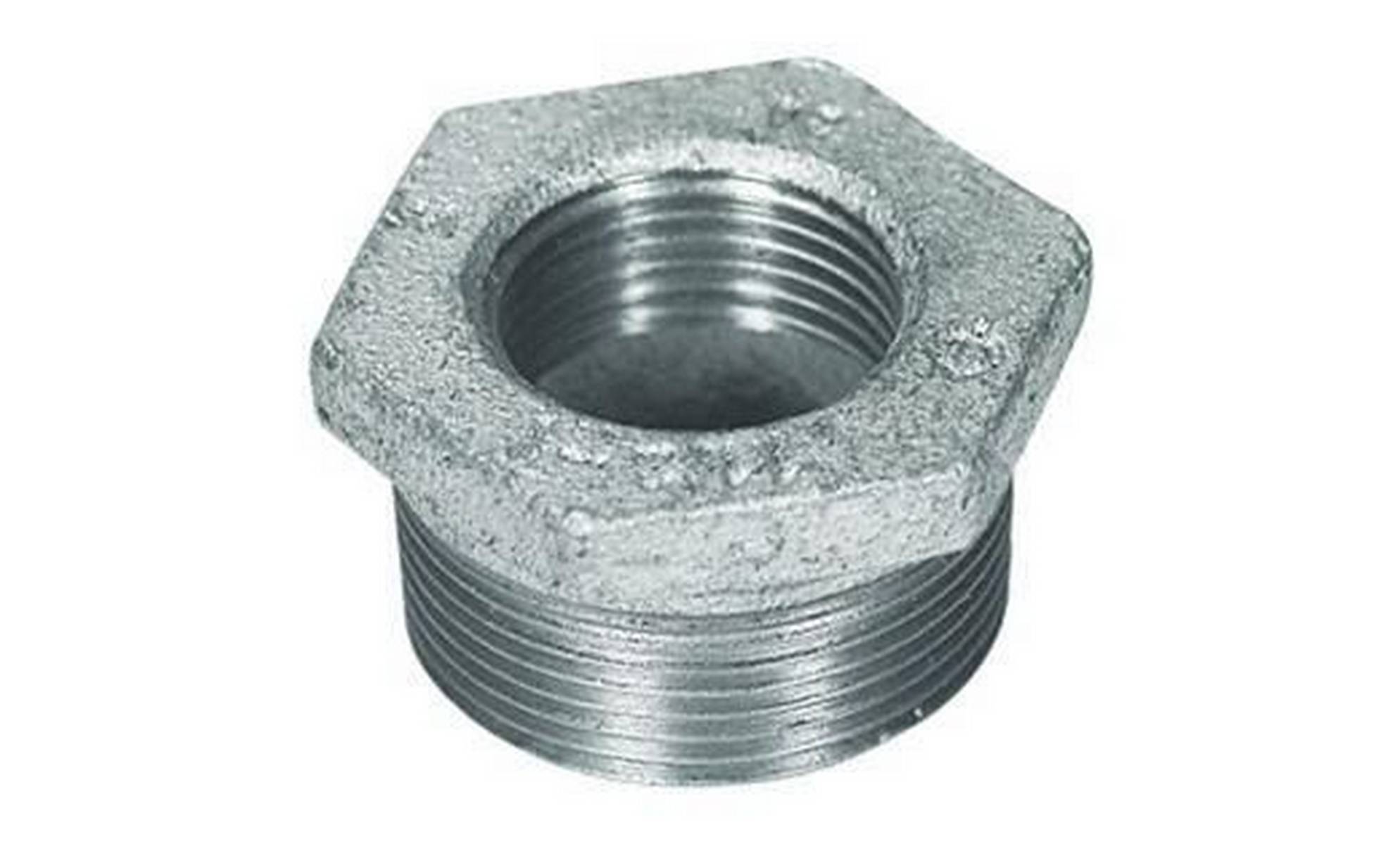 Atusa Temperguss Reduziernippel Nr. 241 verzinkt 1/2 x3/8