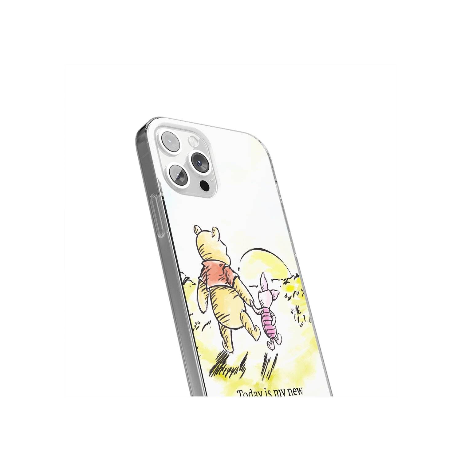 Handyhülle Winnie-012 Disney Full Print Weiß kompatibel mit Samsung Galaxy A14 4G/5G