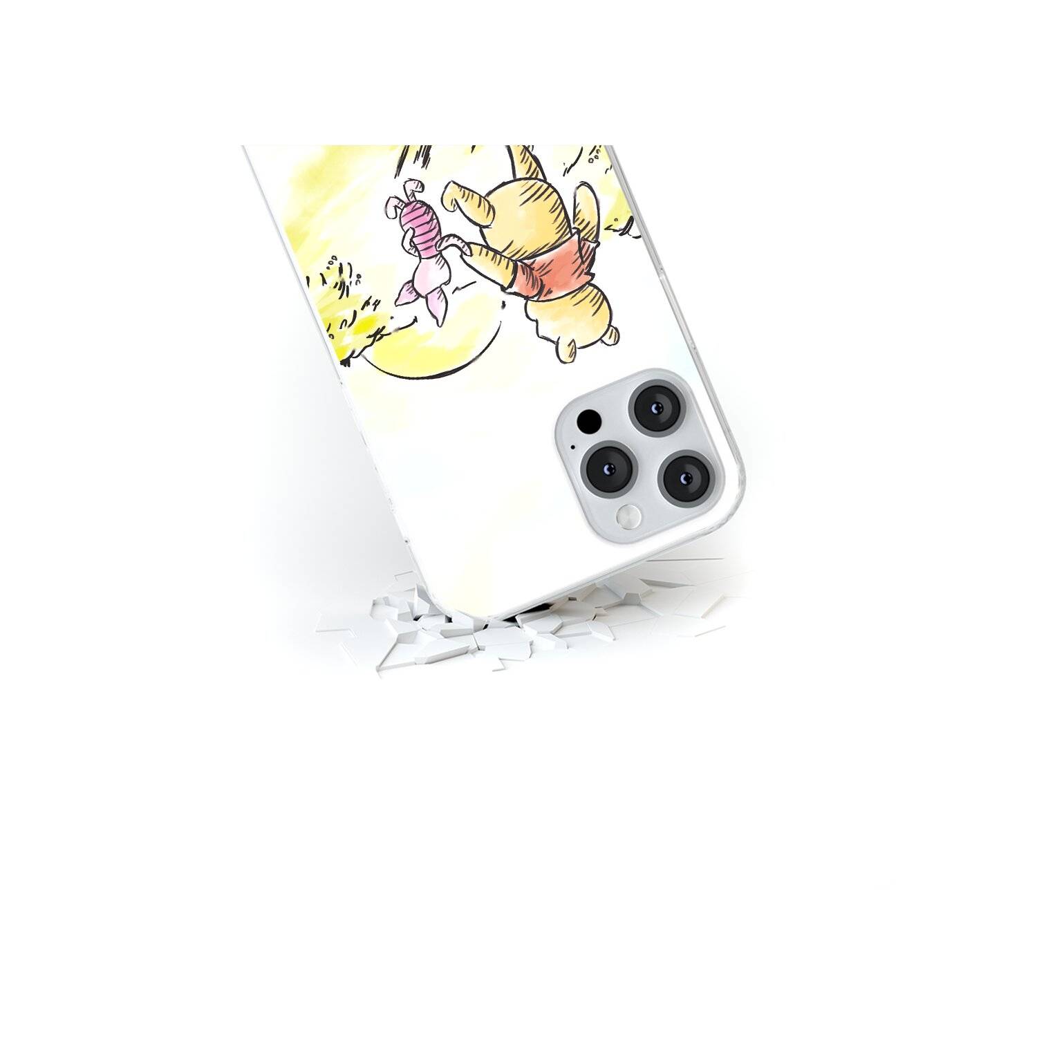 Handyhülle Winnie-012 Disney Full Print Weiß kompatibel mit Samsung Galaxy A52 5G / A52s 5G