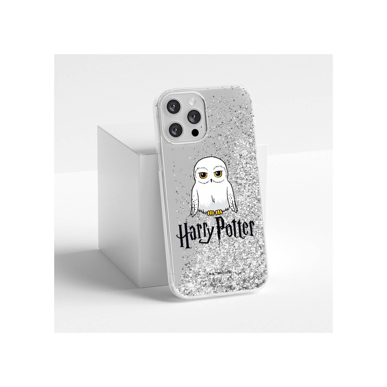 Handyhülle HarryPotter-070 Harry Potter Full Print Liquid Glitter Silber kompatibel mit Huawei P40 Lite E