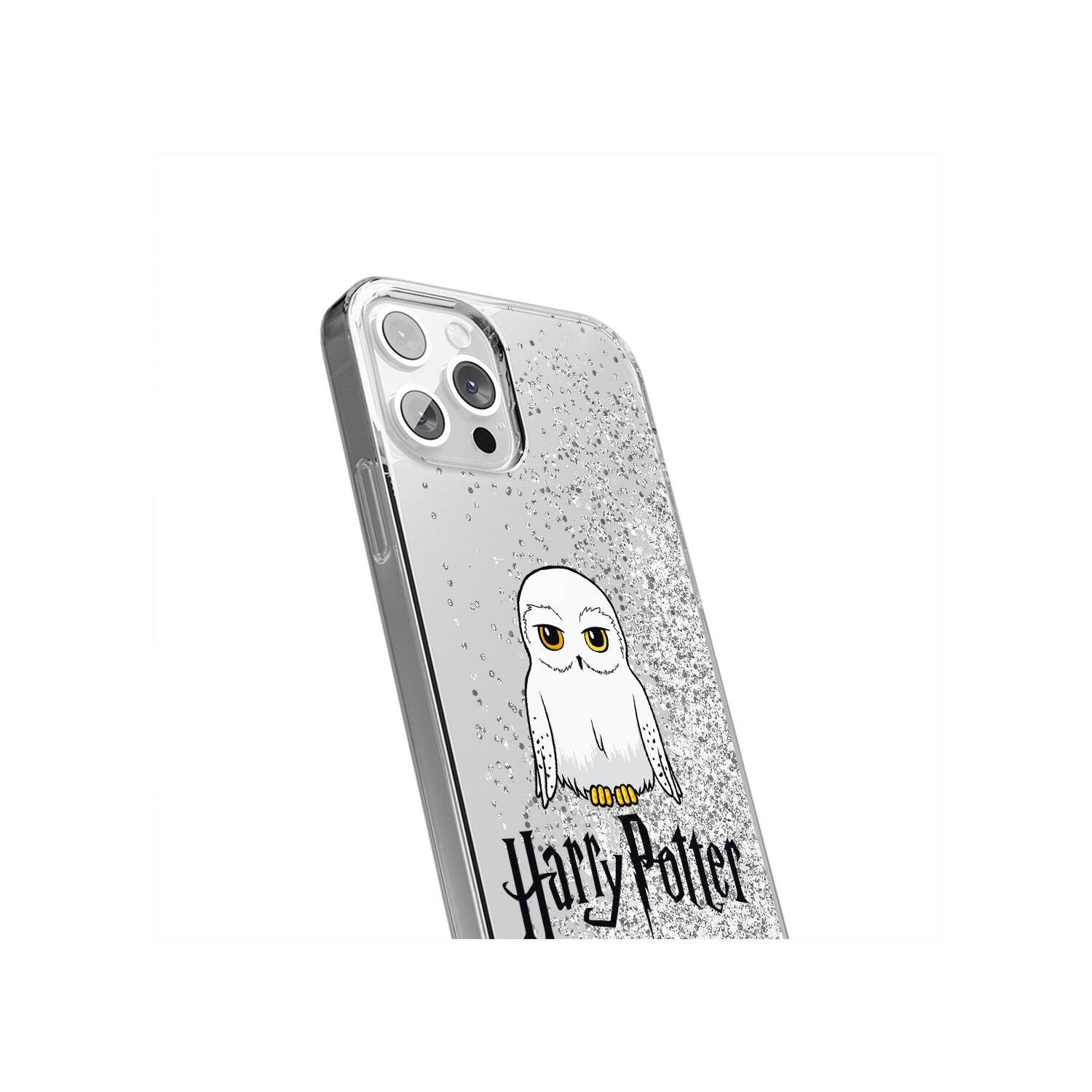Handyhülle HarryPotter-070 Harry Potter Full Print Liquid Glitter Silber kompatibel mit Huawei P40 Lite E