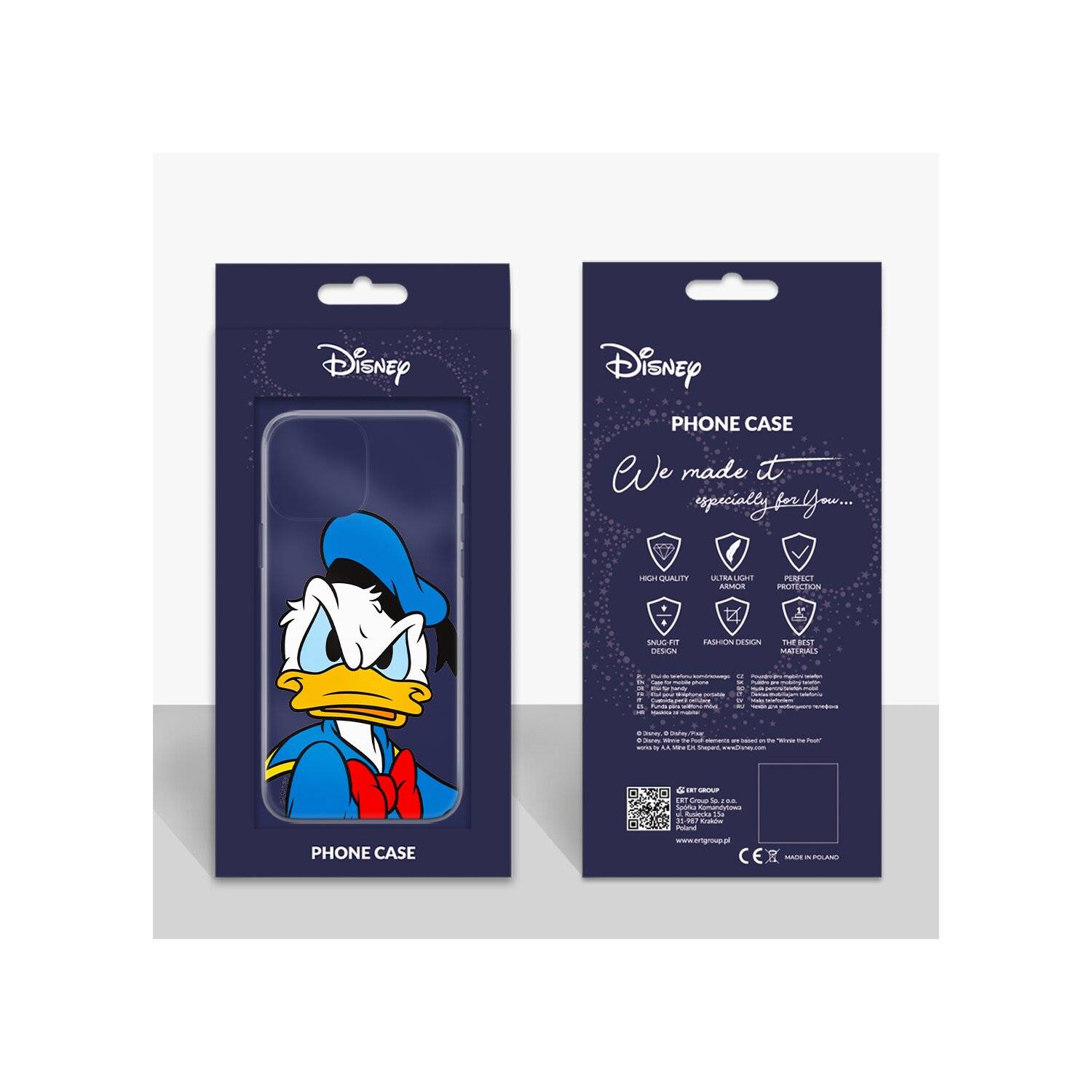 Handyhülle Donald-003 Disney Partial Print Transparent kompatibel mit Huawei P40 Lite
