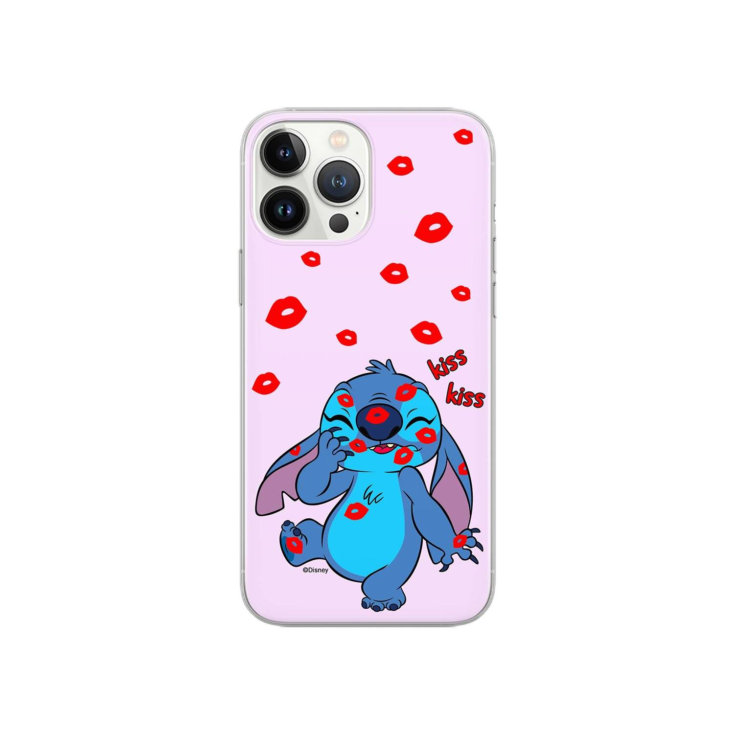 Handyhülle Stitch-017 Disney Full Print Pink kompatibel mit Samsung Galaxy M33 5G