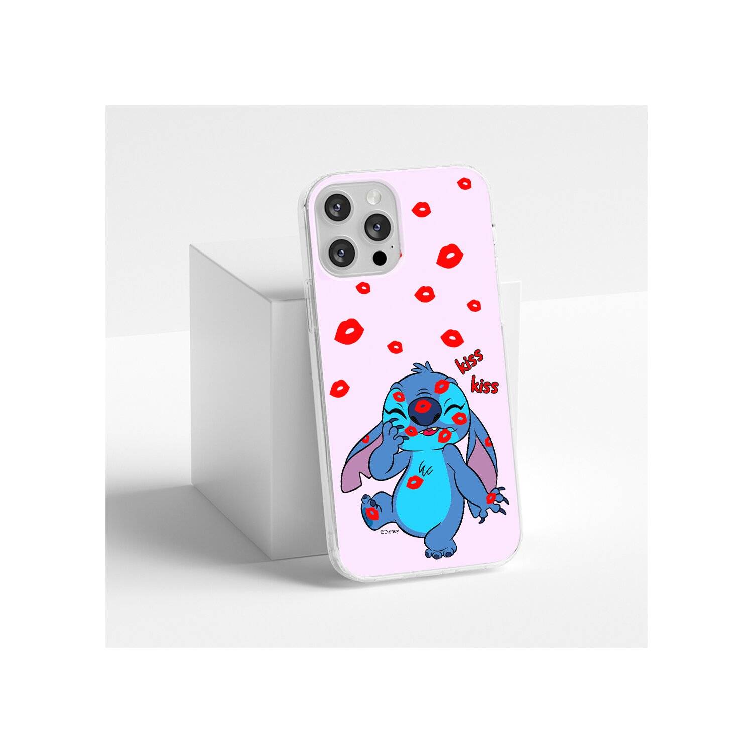 Handyhülle Stitch-017 Disney Full Print Pink kompatibel mit Samsung Galaxy M53 5G