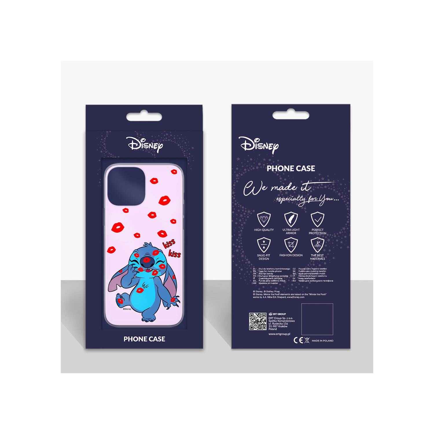Handyhülle Stitch-017 Disney Full Print Pink kompatibel mit Samsung Galaxy A42 5G