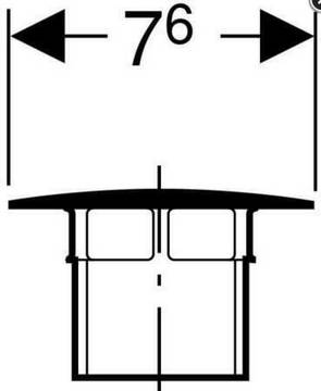 Geberit Ventilabdeckung Clou verchromt