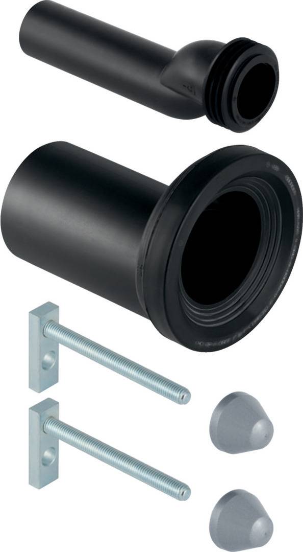 Geberit PE Anschlussgarniturfür Wand-WC, etagiert 25mm d= 90mm