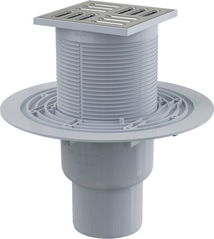 AlcaDrain APV2321 Bodenablauf mit Edelstahl Rost 105 x 105