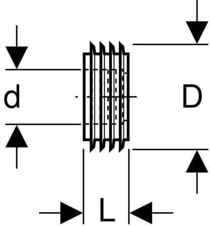 Geberit Manschette für Spülrohranschluss d44