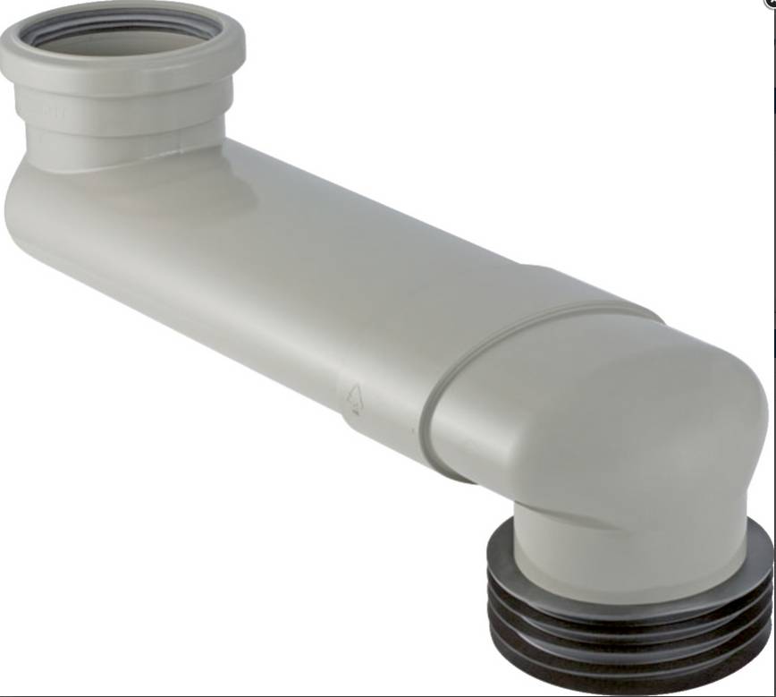 Geberit WC Etagenbogen (PVC) DN90/100, grau