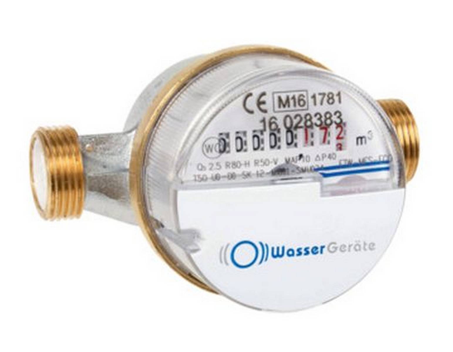 Wohnungswasserzähler Eco Qn 1,5 - 1/2" x 110 mm - kalt Eichung 2026