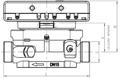 VoluMess VI Komfortversion – Ultraschallzähler Qn 1,5 1/2" Baulänge 110 mm inklusive Eichung