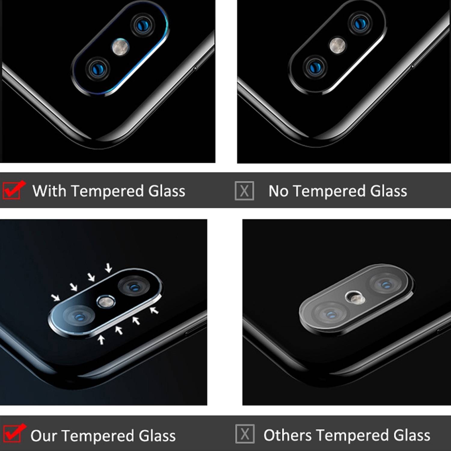 6x Kamera 9H Panzerhartglas für Samsung Galaxy A70 3D KLAR ECHTES TEMPERED Panzerglas Kameraglas Kamerhartglas Kameraschutzglas Schutzglas
