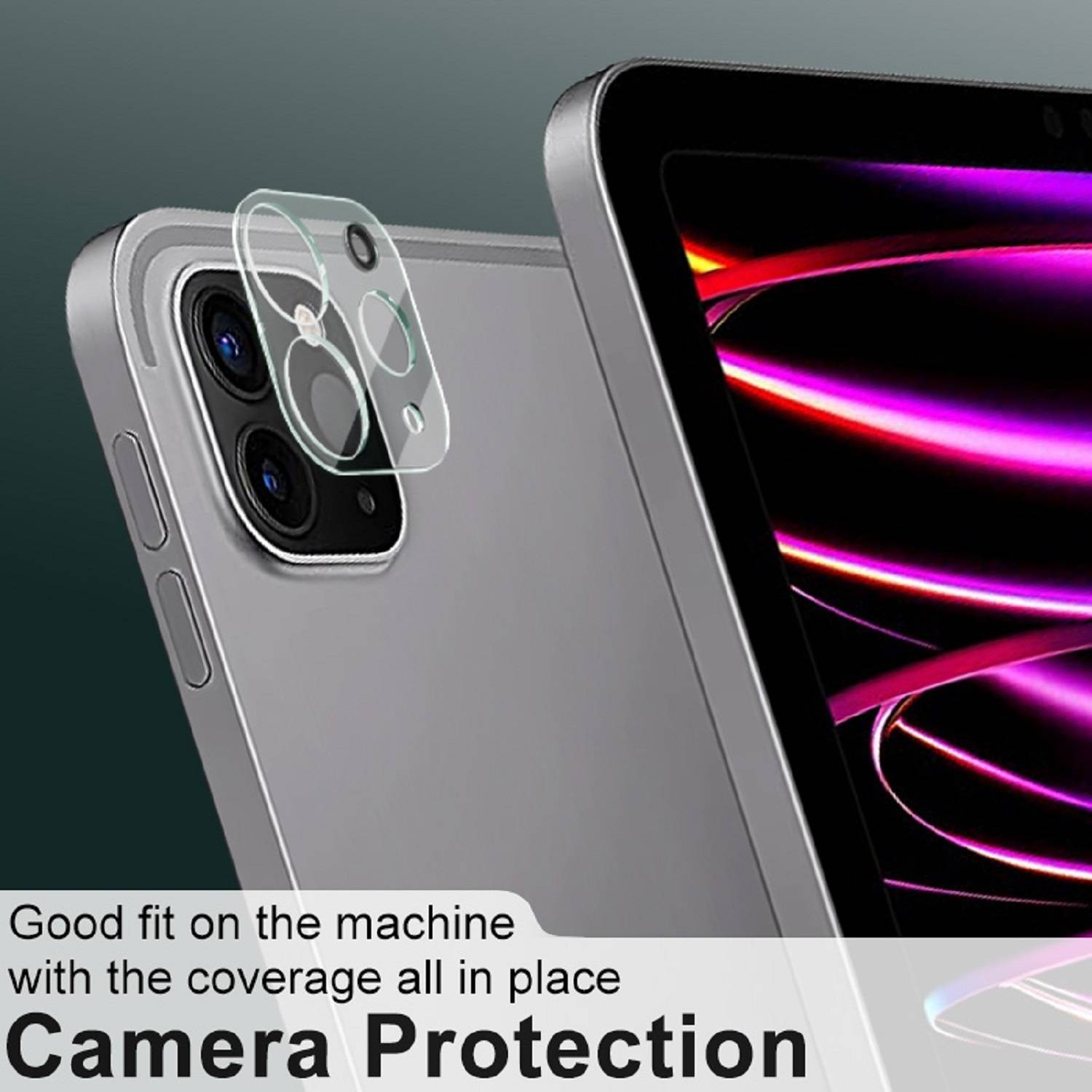 4x Kamera 9H Panzerhartglas für iPad Pro 11 10.9 2022 3D KLAR ECHTES TEMPERED Panzerglas Kameraglas Kamerhartglas Kameraschutzglas