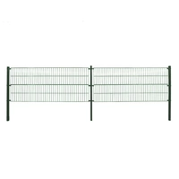 DOPPELSTABMATTENZAUN MORATA - Farbe / Höhe / Länge: Farbe: Moosgrün / Höhe: 120 cm / Länge: 10 m, Anzahl Eckpfosten: 3x Eckpfosten DOPPELSTABMATTENZAUN MORATA - Farbe / Höhe / Länge: Farbe: Moosgrün / Höhe: 120 cm / Länge: 10 m, Anzahl Eckpfosten: 3x Eckpfosten
