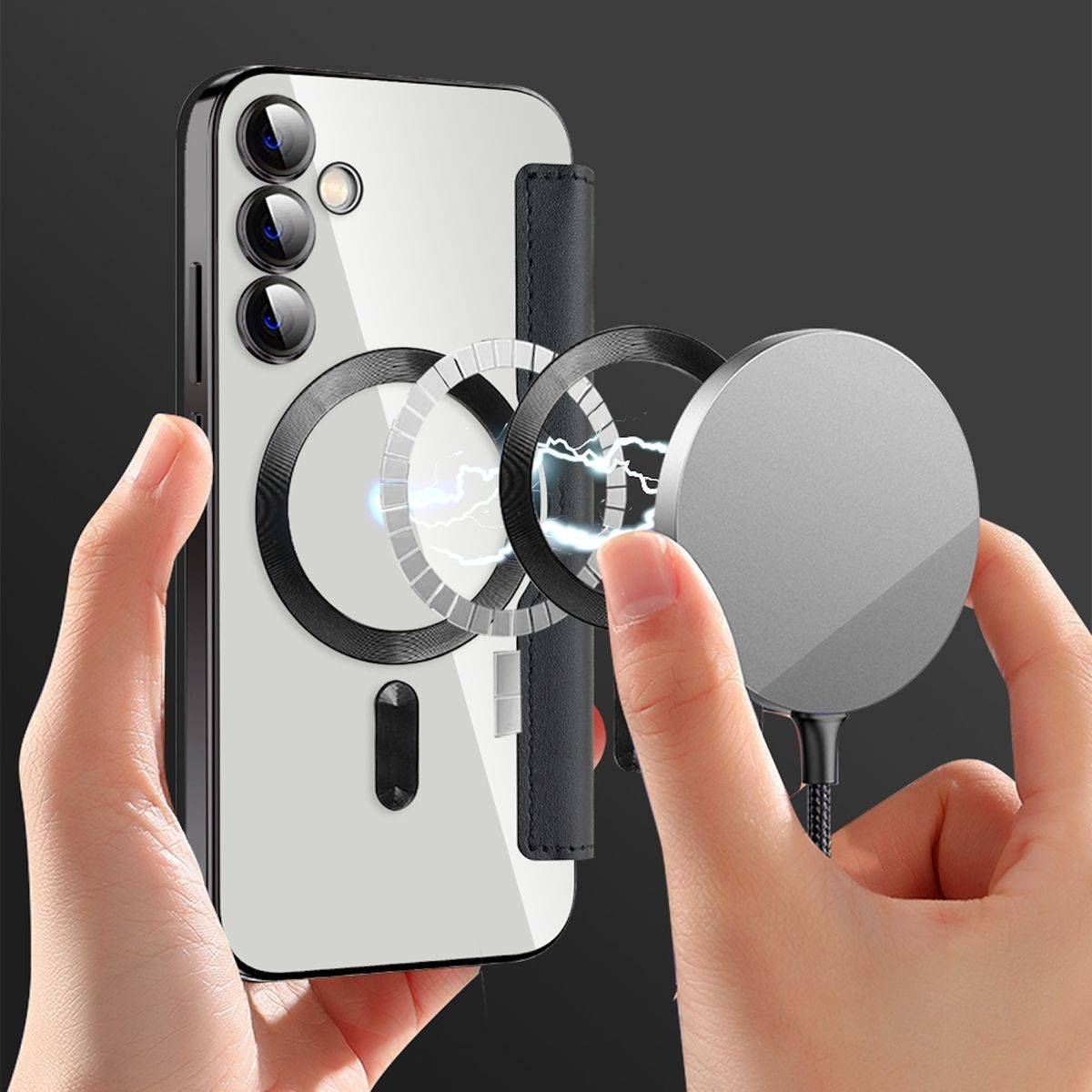 Für Samsung Galaxy S23 FE 360 Grad Full Magsafe Anti Datenklau Hülle