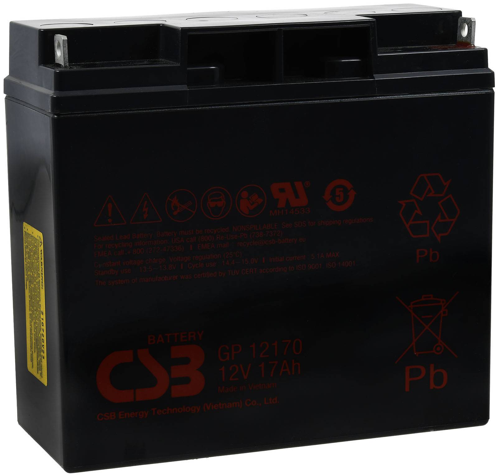 CSB Standby Bleiakku GP12170 12V 17Ah, 12V, Lead-Acid