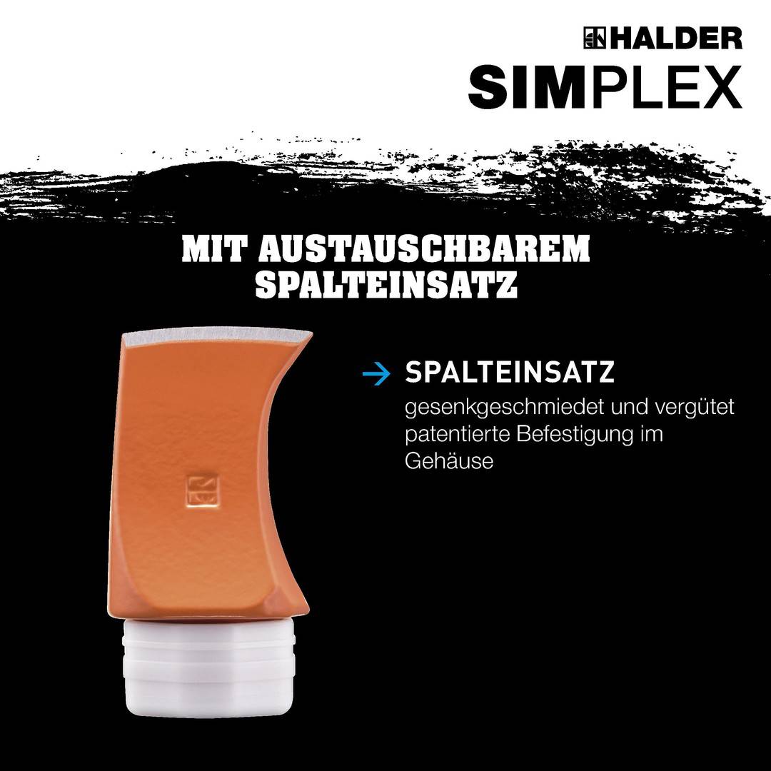 HALDER SIMPLEX Spalteinsatz für Spalthammer inkl. Kunststoffhülse