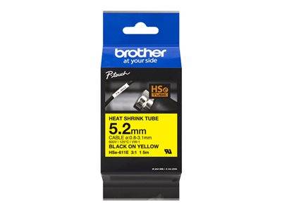 BROTHER Heat Shrink Tube Black on Yellow Drucken, Scannen & Verbrauchsmaterial Verbrauchsmaterialien