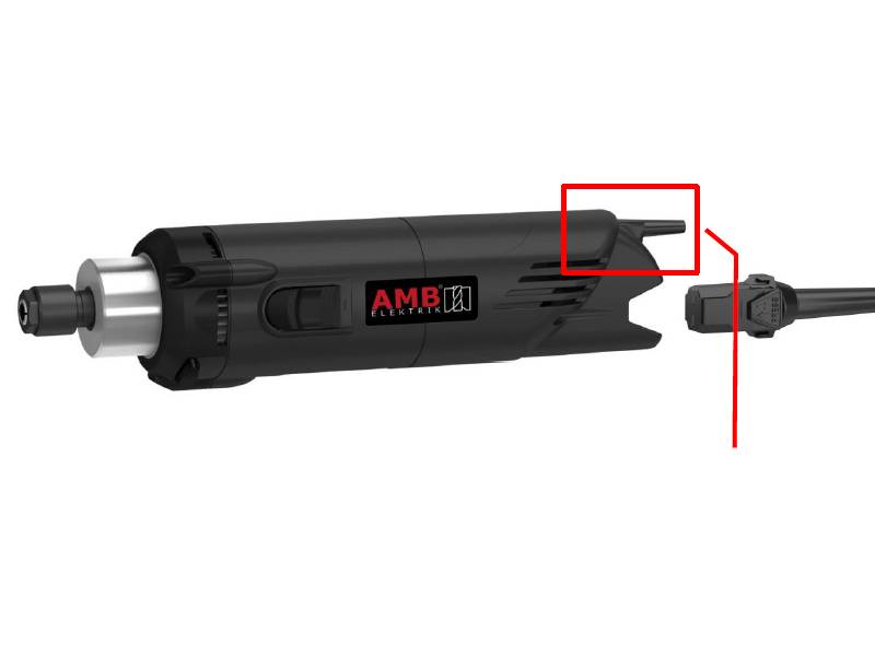 Fräsmotor AMB 1050 FME-P DI / 1050 W / 5.000 ... 25.000 1/min. ER16, Portalanbindung