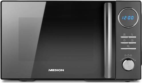 MEDION Mikrowelle MD 11493, Kombination aus Mikrowelle, Grill und Heißluft, 10 Automatikprogramme, 900 W, Digitaler