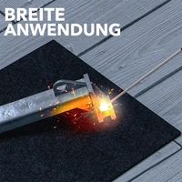 EVOCAMP Schweißermatte Feuerfeste Unterlage 30x30 cm - Hitzeschutzmatte hitzebeständig bis 982 °C - Brandschutzmatte schwarz EVOCAMP Schweißermatte Feuerfeste Unterlage 30x30 cm - Hitzeschutzmatte hitzebeständig bis 982 °C - Brandschutzmatte schwarz