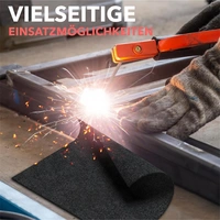 EVOCAMP Schweißermatte Feuerfeste Unterlage 70x32 cm - Hitzeschutzmatte hitzebeständig bis 982 °C - Brandschutzmatte schwarz EVOCAMP Schweißermatte Feuerfeste Unterlage 70x32 cm - Hitzeschutzmatte hitzebeständig bis 982 °C - Brandschutzmatte schwarz