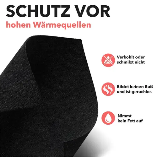 EVOCAMP Schweißermatte Feuerfeste Unterlage 40x32 cm - Hitzeschutzmatte hitzebeständig bis 982 °C - Brandschutzmatte schwarz EVOCAMP Schweißermatte Feuerfeste Unterlage 40x32 cm - Hitzeschutzmatte hitzebeständig bis 982 °C - Brandschutzmatte schwarz