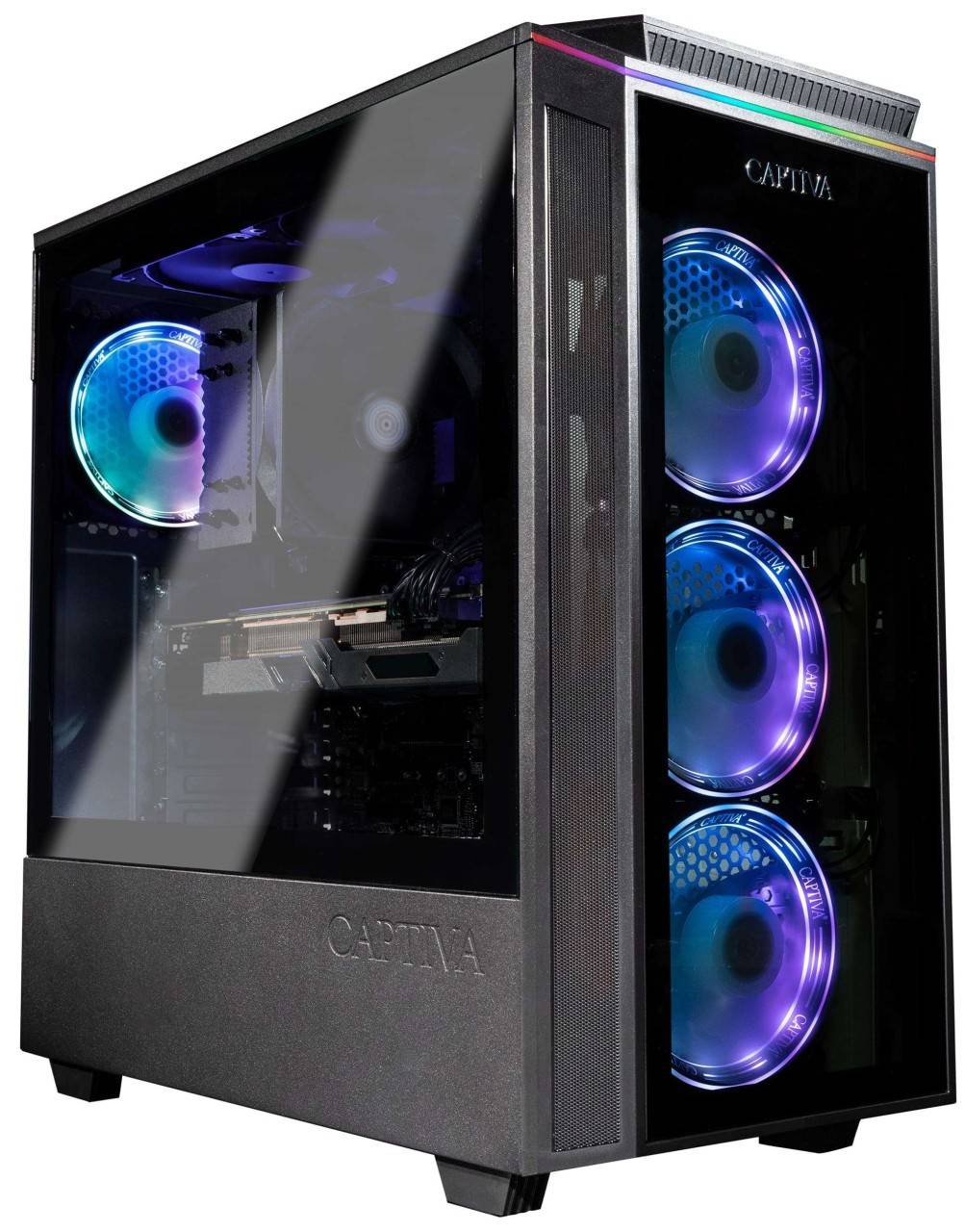 Captiva PC Highend Gaming R88-669 (Ryzen 7 9800X3D/RX9070 XT 16GB GDDR6/SSD 2TB/32GB/WLAN/Windows 11 Home 64-bit)