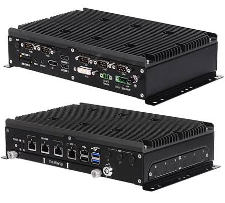 FleetPC-12 Car-PC (Intel Core i7-1185G7E, 9-60V Automotive Netzteil, 4x LAN, 2 x HDMI, 1 x DP, 1 x DVI-D) [LÜFTERLOS]