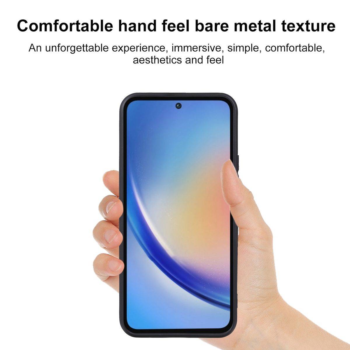 Für Samsung Galaxy A35 Silikon TPU Cover Schutz Hülle Cover Schwarz