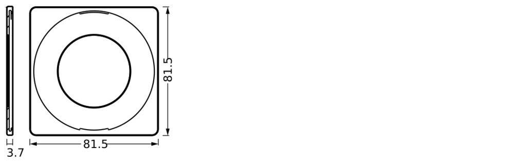 Ledvance Abdeckring quadratisch SPCBORINGFIXSQUAREBK