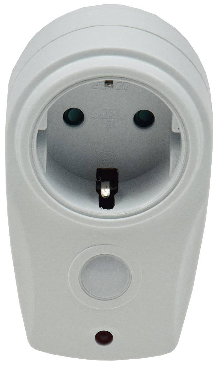 ChiliTec Zwischenstecker mit Dämmerungssensor 230V, mit Steckdose mit erhöhtem Berührungsschutz, max. 280W