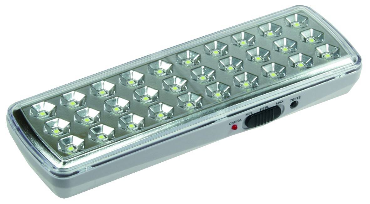 ChiliTec LED Notleuchte CTNL-30 SMD 205x65x30mm Lithium Akku 3,7V/1200mAh, nur 2W