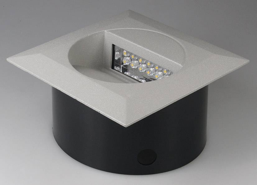 ChiliTec LED Wandeinbauleuchte WEL Q14 IP65, 14 LEDs, Aluminium, warmweiß