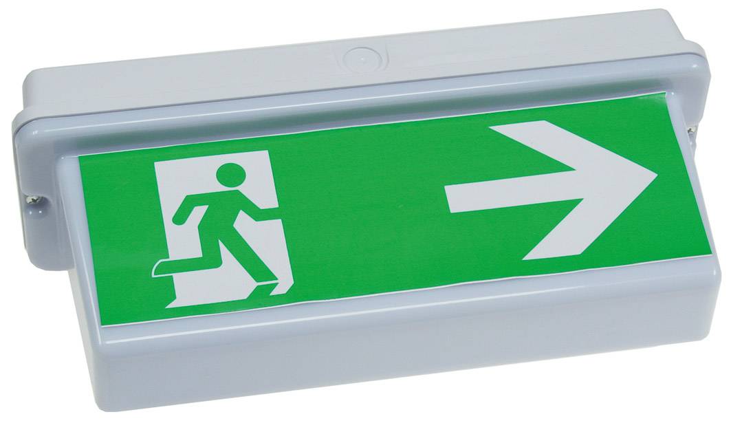 ChiliTec LED Fluchtwegleuchte NL-D2 30 LEDs IP65 für Deckenmontage