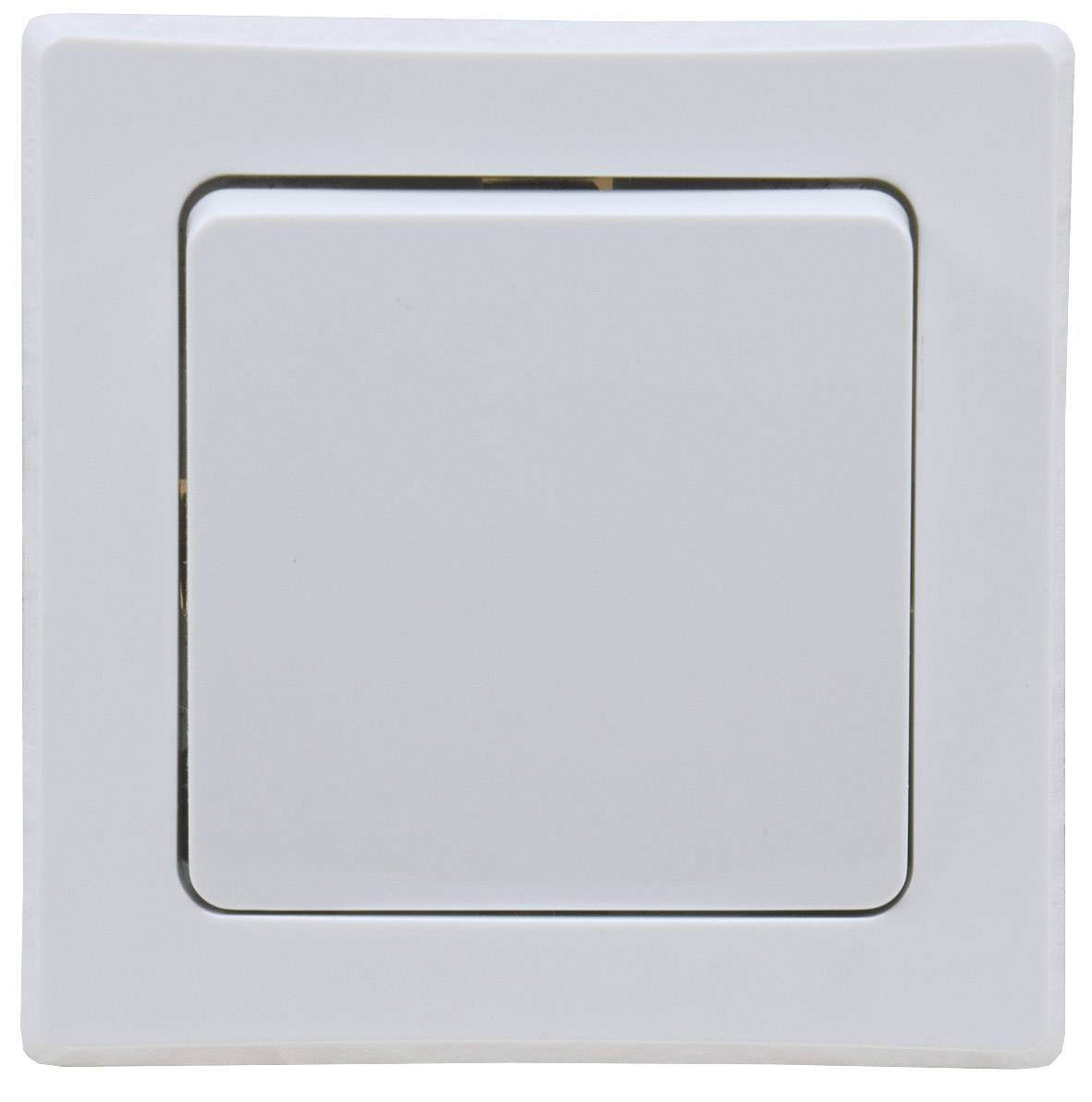 ChiliTec DELPHI Kreuzschalter 250V AC / 10A, inkl. Rahmen, UP, weiß