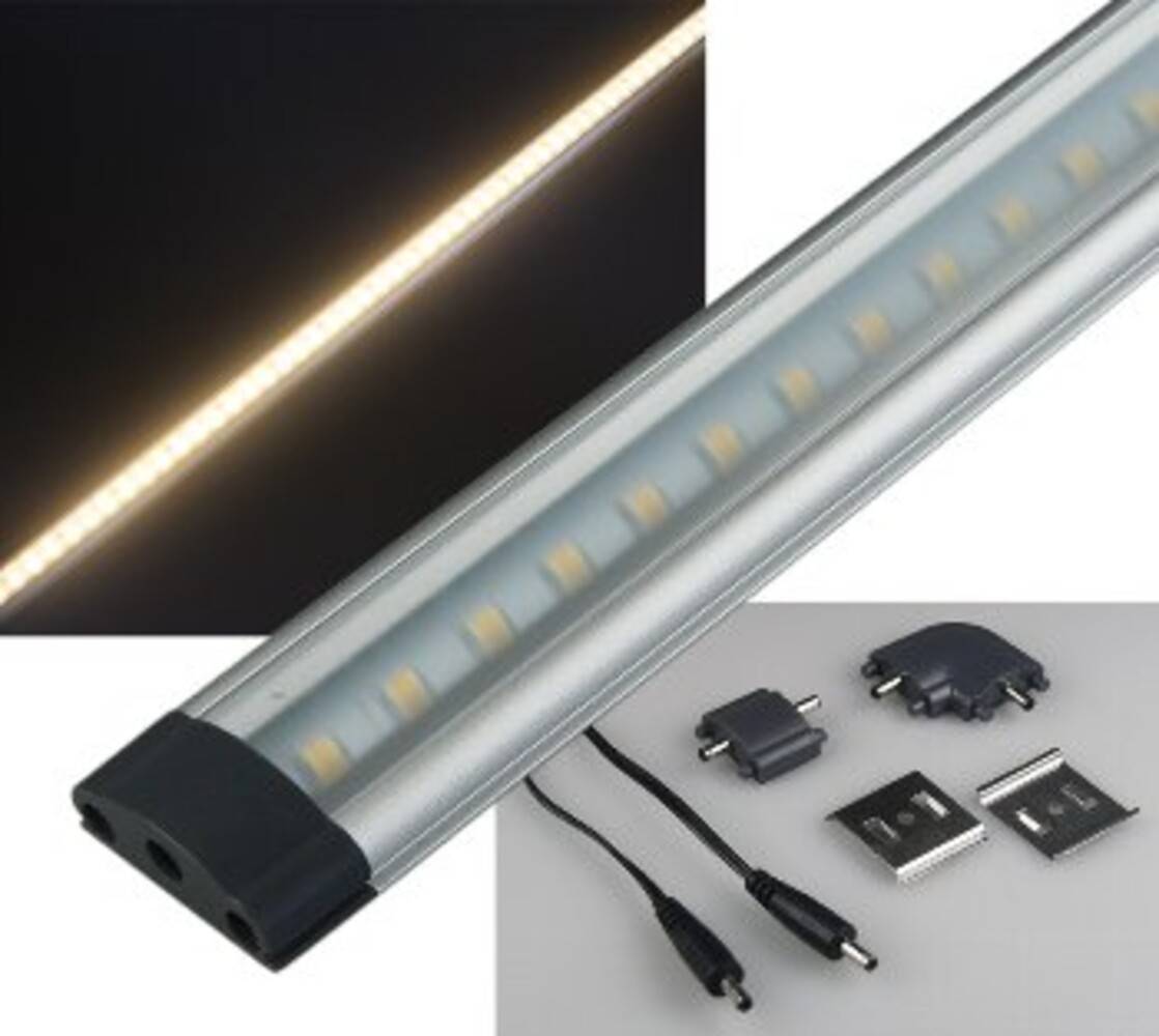 ChiliTec 21297 LED Unterbauleuchte "CT-FL30" 30cm 271lm, 3 Watt, 3000K / warmweiß