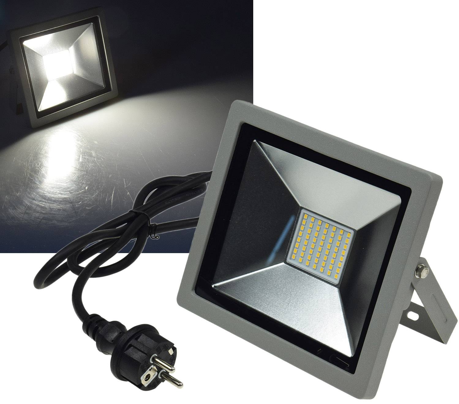 LED-Fluter SlimLine 22365 Leuchtmittel SMD LED Ausführung - Leistung 30 W Lichtstrom 2100 Lumen Lichtfarbe 4000 K / neut