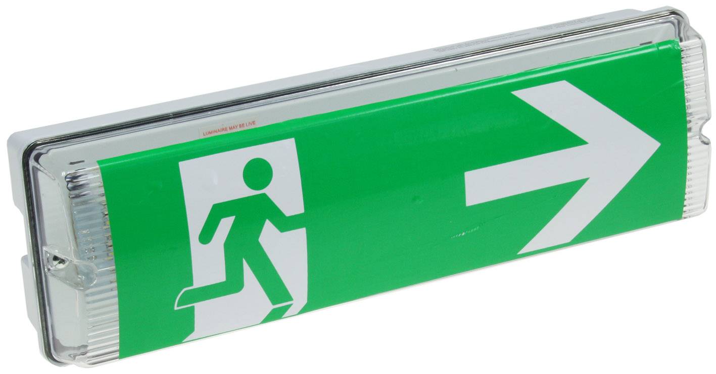 ChiliTec 21650 LED Fluchtwegleuchte "NL-W1" 30 LEDs Erkennungsw. 25m,Wandmontage, IP65