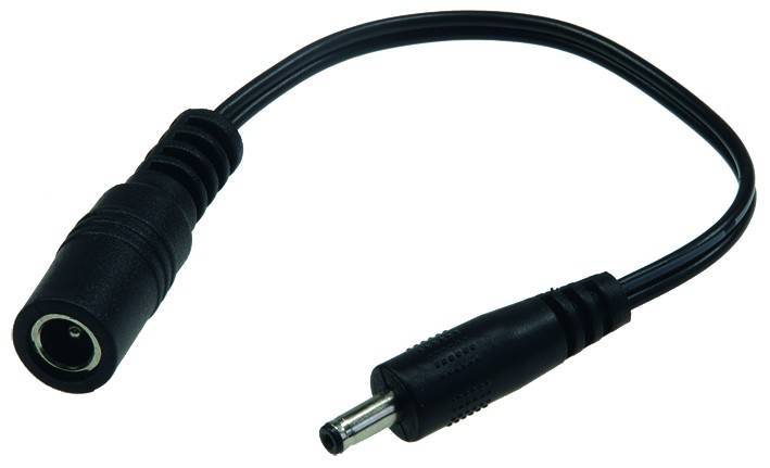 ChiliTec Stecker-Adapterkabel 10 cm lang 3,5 mm Stecker auf 5,5/2,1 mm Buchse